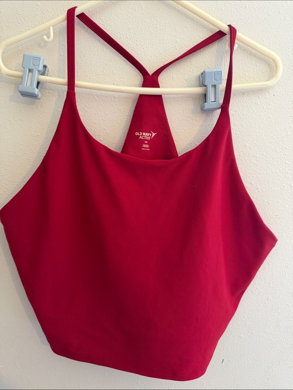 Old Navy Active Red Racerback Crop Tank